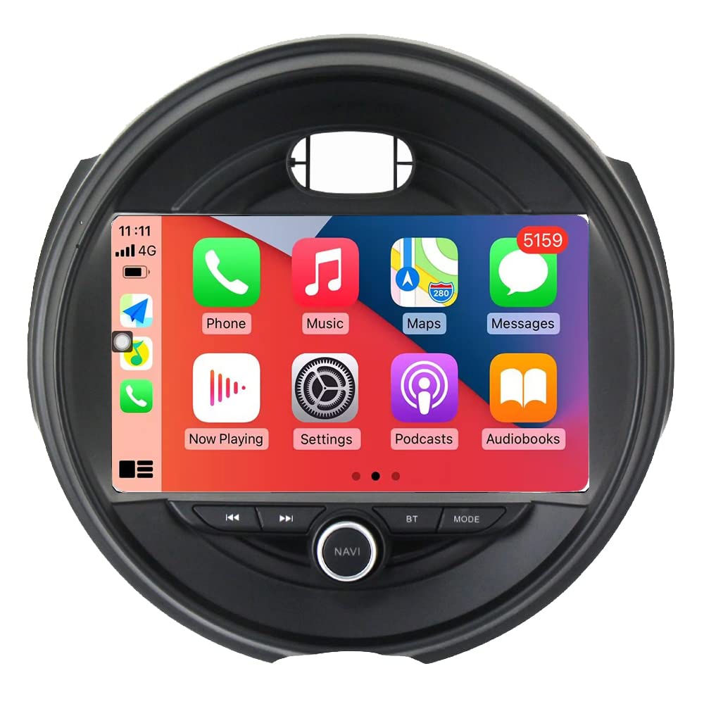 RoverOne Autoradio CarPlay per BMW Mini Cooper F54 F55 F56 F60 2015-2019 Android Touch Screen Sat Navi Bluetooth WiFi Radio Player