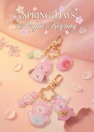LINE FRIENDS BT21 Spring Day Acrylic Keyring