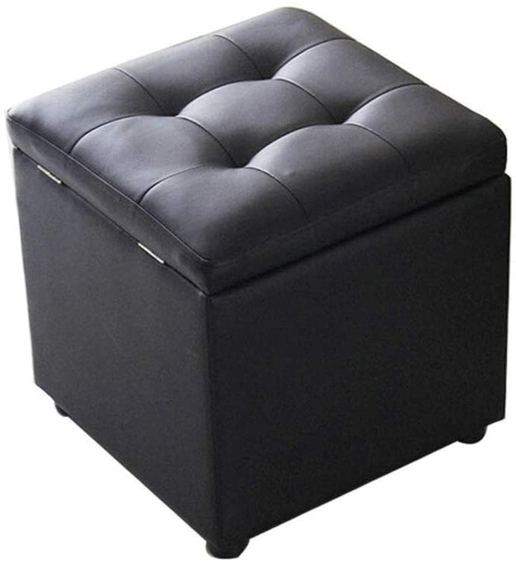Petit repose-pieds de maison 40cm, coffre de rangement pour salon encombré