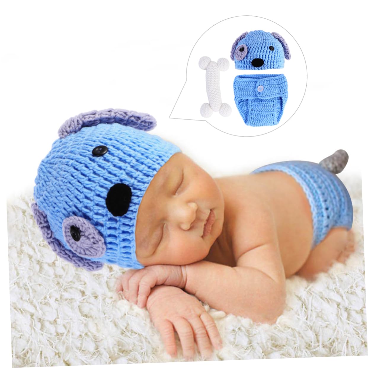minkissy Tejida Para Fotografía De Bebés Incluye Sombrero Cortos Para Recién Nacidos De Color