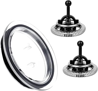 Electric Milk Frother Lid and 2 Whisks Replacement Parts for Frothing Devices Milk Frother Components