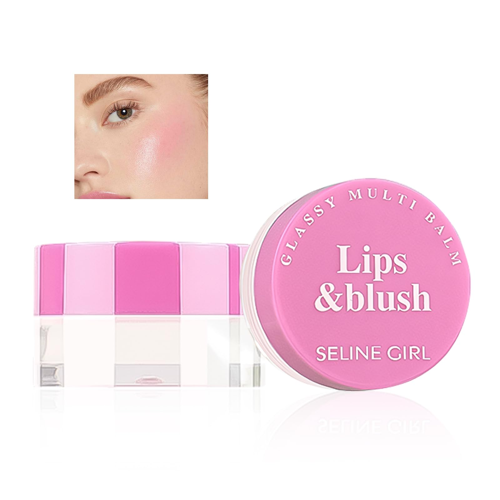 Qwesure Xixi WarmingBlush - Colorete de color crema con acabado mate natural en color rojo degradado transparente con fijación de larga duración, maquillaje natural puro y pigmentado