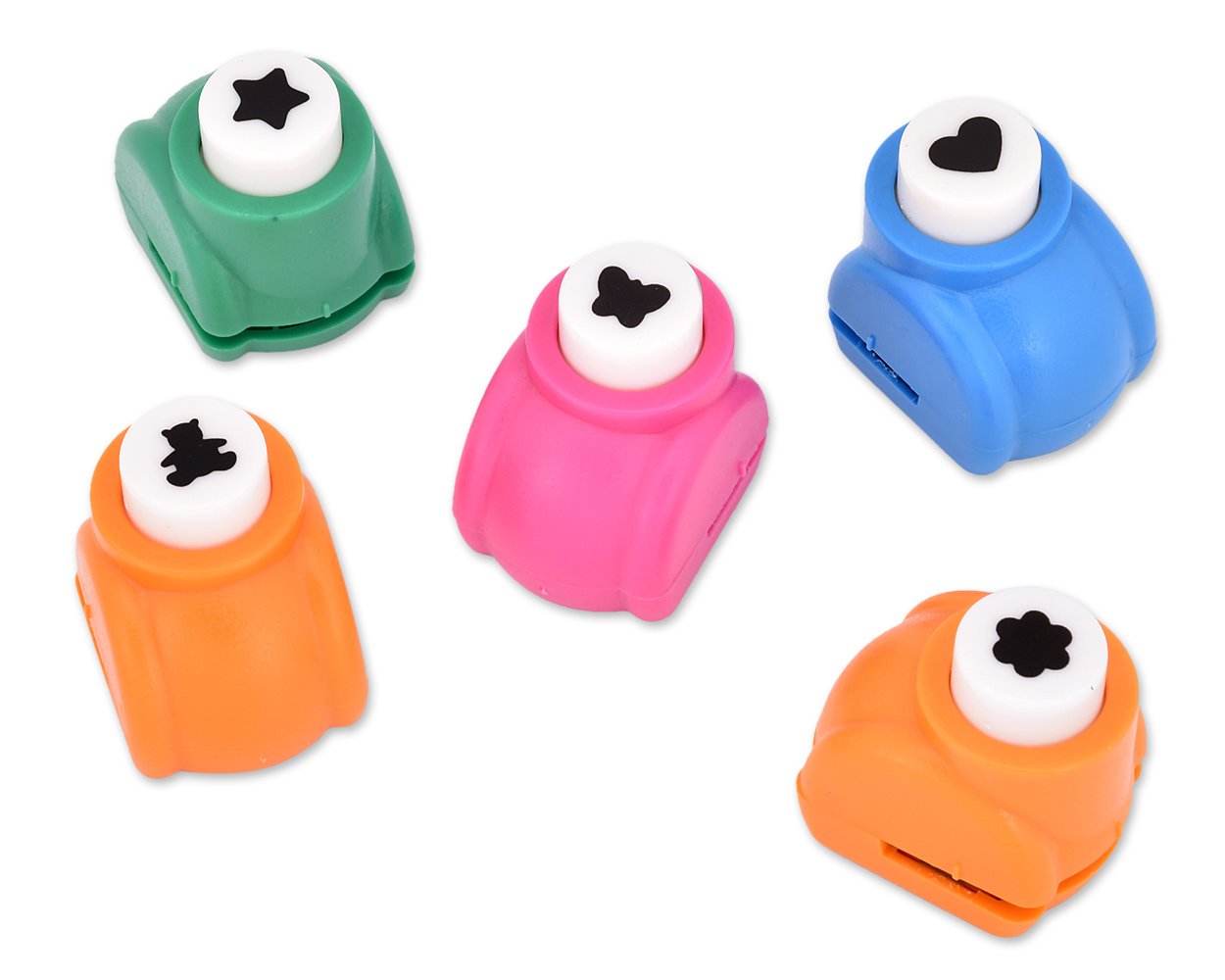 DS. DISTINCTIVE STYLE 5 Pcs Paper Punch Set Shaper Cutter Hole Punch