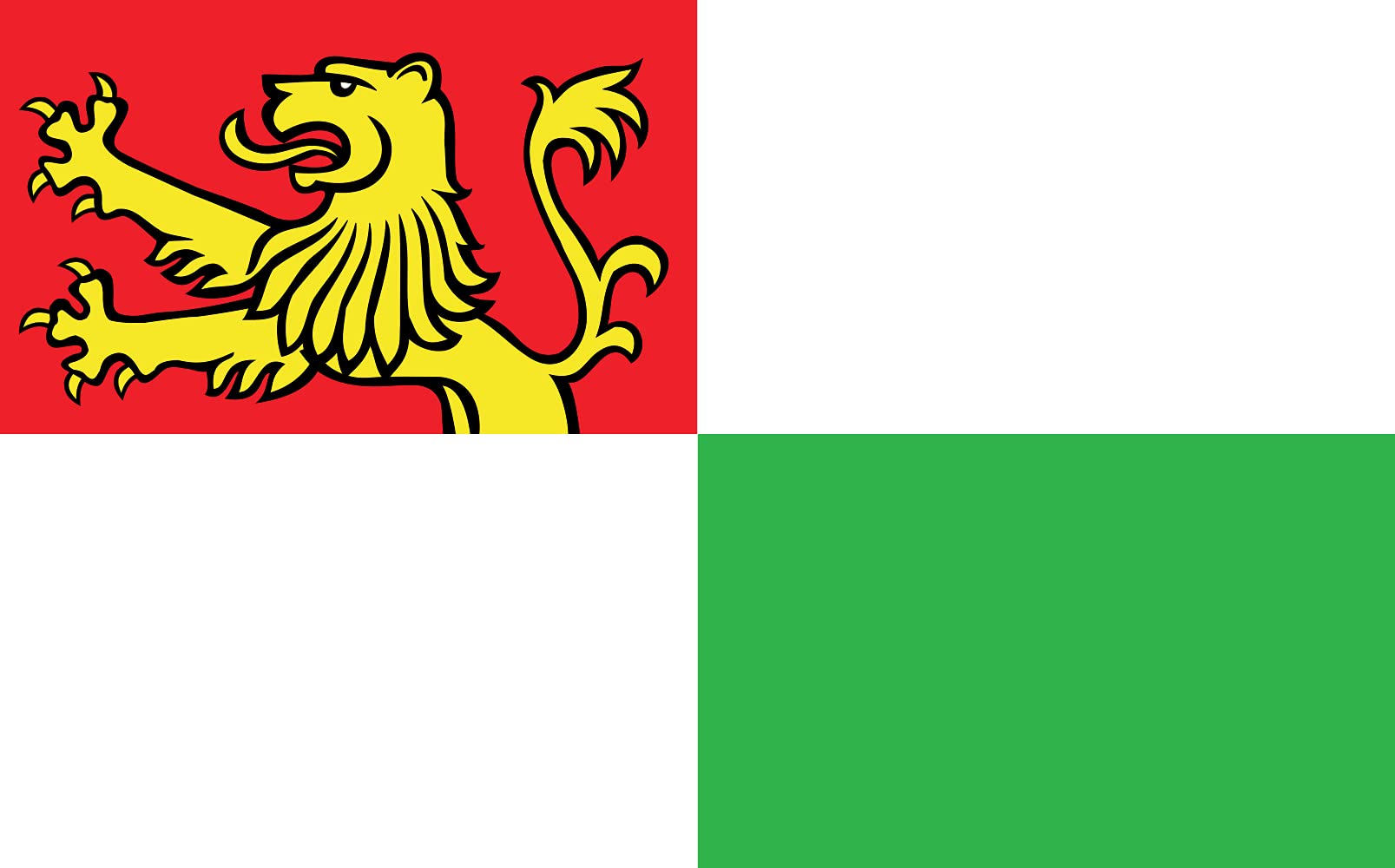 Drapeau Large POL gmina Tarnowo Podgórne tissu polyester pour mât de pavoisement