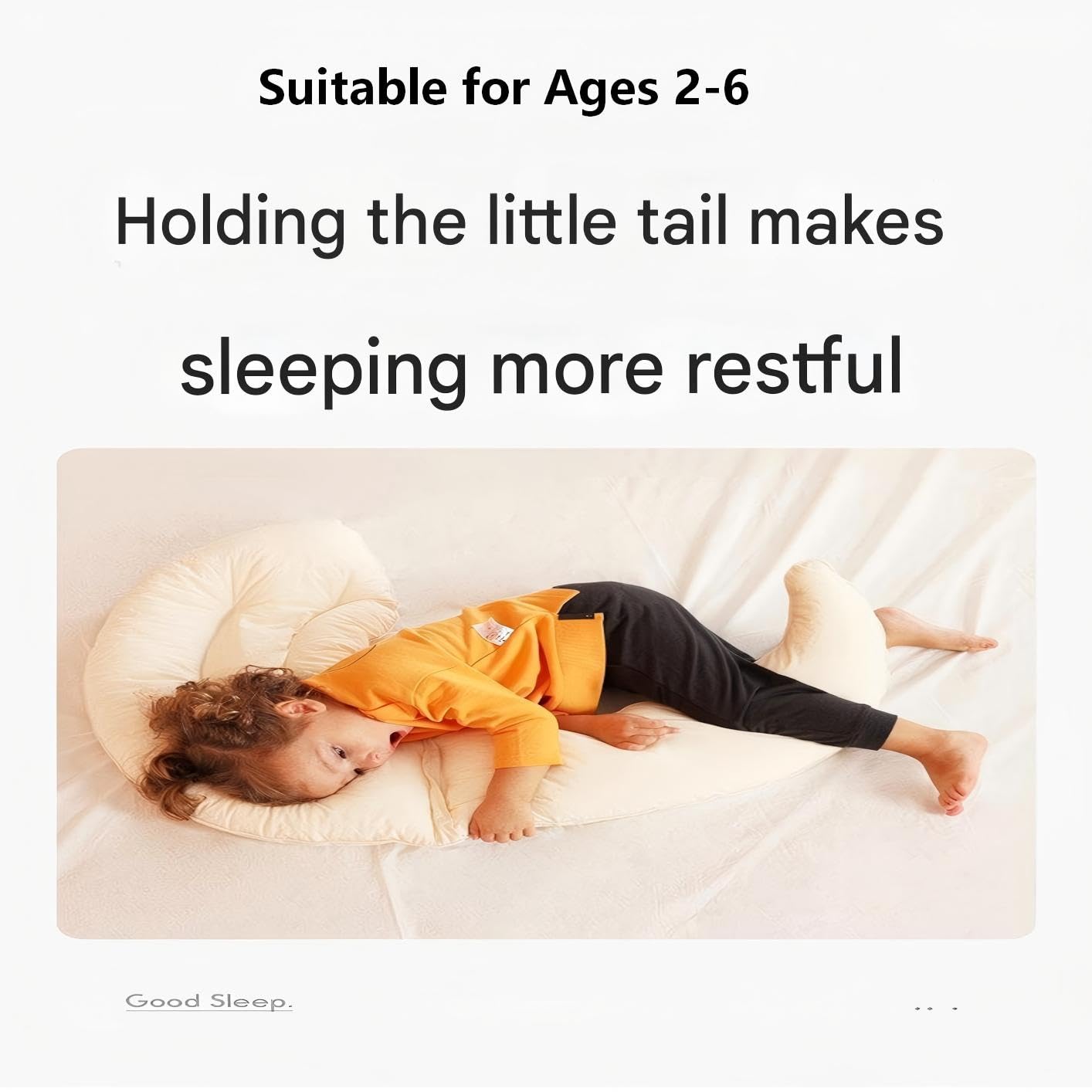 Almohada de dormir de algodón en forma de luna. Algodón de clase A respetuoso con la piel, ranura ergonómica en forma de U, soporte suave para cabeza y cuello, diseño biónico, ayuda a