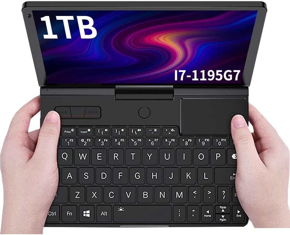 GPD Pocket 3 [11th Core CPU I7-1195G7-1TB] Modular and Full-Featured Handheld PC Notebook Laptop 1920×1200 Touchscreen Laptop Win 11 Home OS 16GB LPDDR4 RAM/1TB ROM