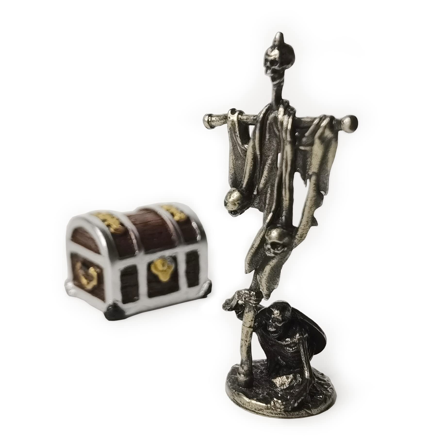 Aquarium Fish Tank Decorations, Decor Accessories Set for Glofish/Betta Fish Bowl, Small Landscape Ornaments for Guppy Fishtank, Figurines of Undead