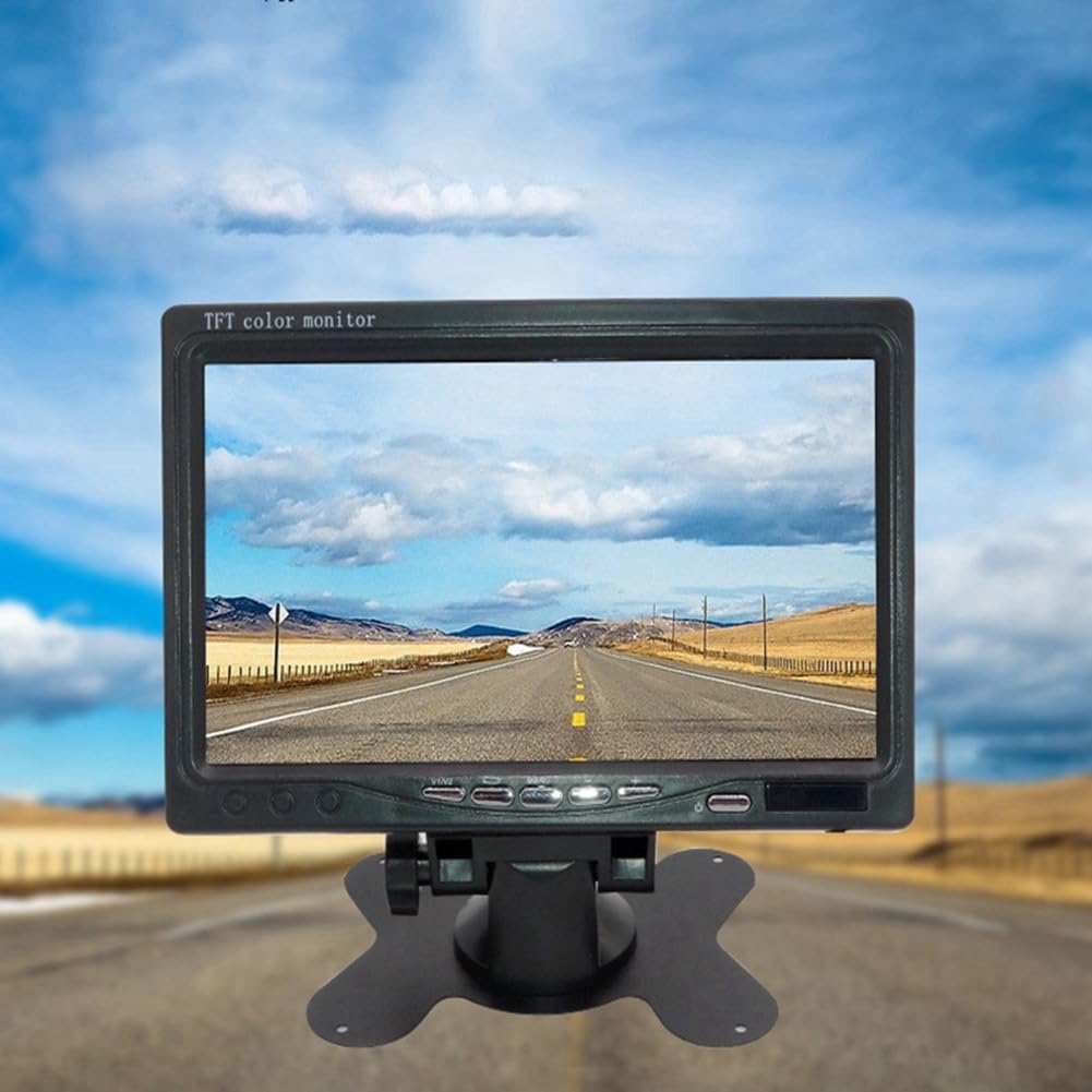 Mini TV 7" HD Moniteur 800 x 480 Portable Voiture LCD Écrans sur DVD/CMMB Deux Entrées pour Voitures Camions