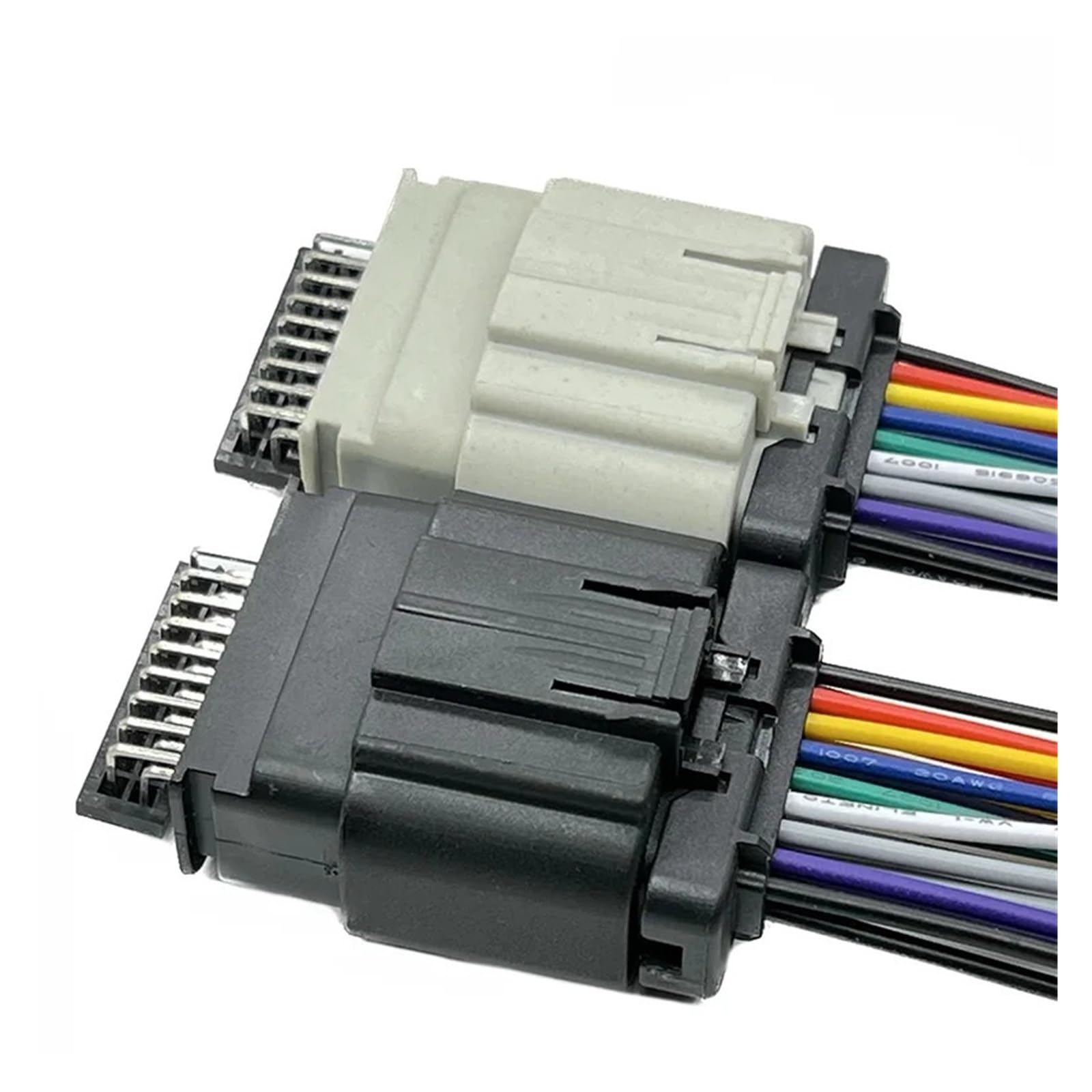 1 Satz 18-polige elektrische Kabelverbinder 2203663-6 for Kfz-Luftmengenmesser, passend for 1488533-6 und 1488533-5(18Pin Grey Male,5 Pcs)