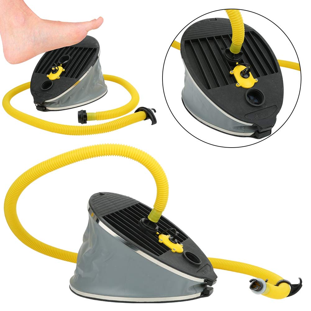 Tbest Pompa a Pedale per Barche, Pompa a Pedale per Barche Ad Alta Pressione da 10 Litri Pompa Ad Aria Gonfiabile Portatile per Gommone per Zattera per Kayak in Canoa