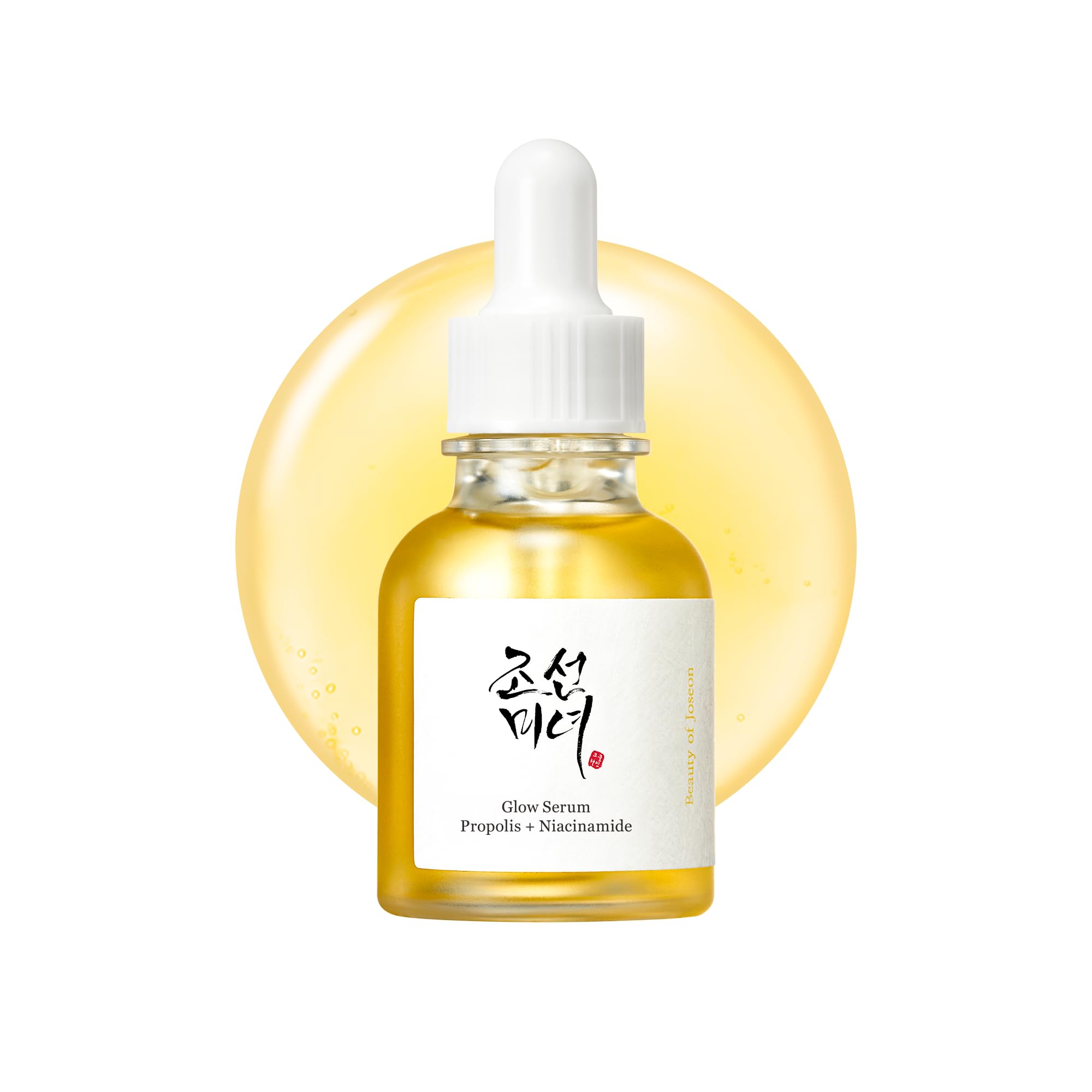 Glow Serum Propolis and Niacinamide Hydrating Facial Soothing Moisturizer for Uneven Skin Tone Korean Skin Care 30ml 1 fl.oz