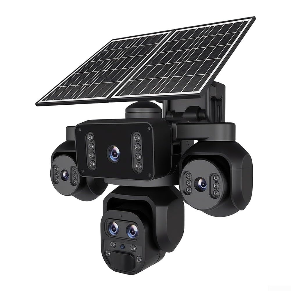 Telecamera esterna wireless 20MP ABS resistente alle intemperie | Nessun WiFi richiesto, utilizza la scheda SIM 4G LTE, ideale per aziende agricole remote, funziona ovunque con il segnale