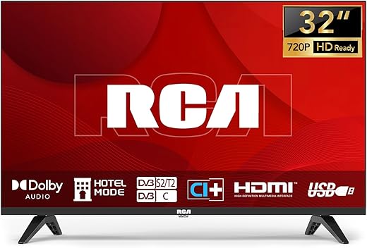 RCA 32 pollici(80cm) TV Televisori LED HD Ready Triplo Tuner(DVB-T/T2-C-S/S2)...