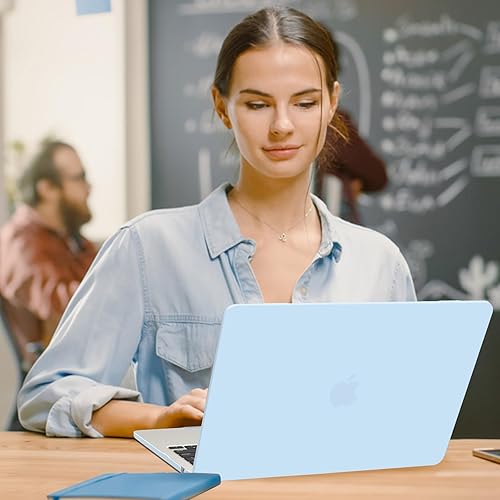 Miniatura 6 de G JGOO Funda protectora de plástico mate compatible con MacBook Air de 15 pulgadas M4 A3241 M3 A3114 M2 A2941, M4, A3241, M2, A2941, versión 2025,