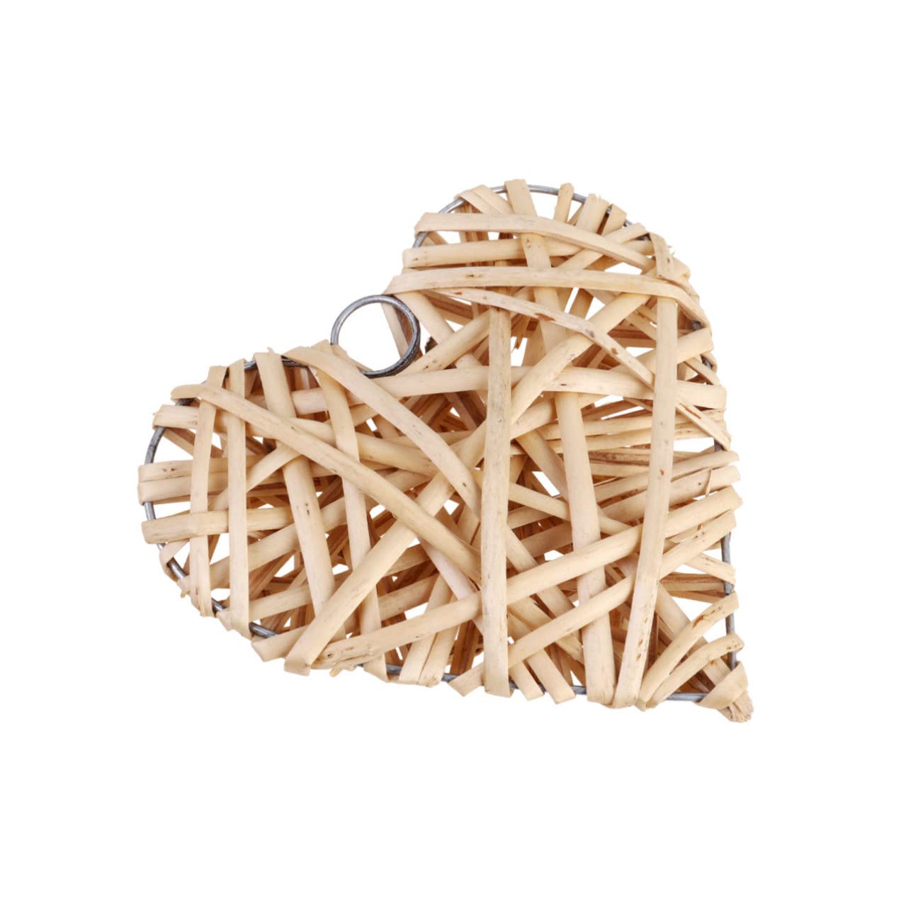 Ciieeo 2 Juegos De Colgantes De Corazón De Ratán Tejido Grandes Corazones Decorativos para El Hogar Fiestas Y Salas De Estar (4 Unidades)