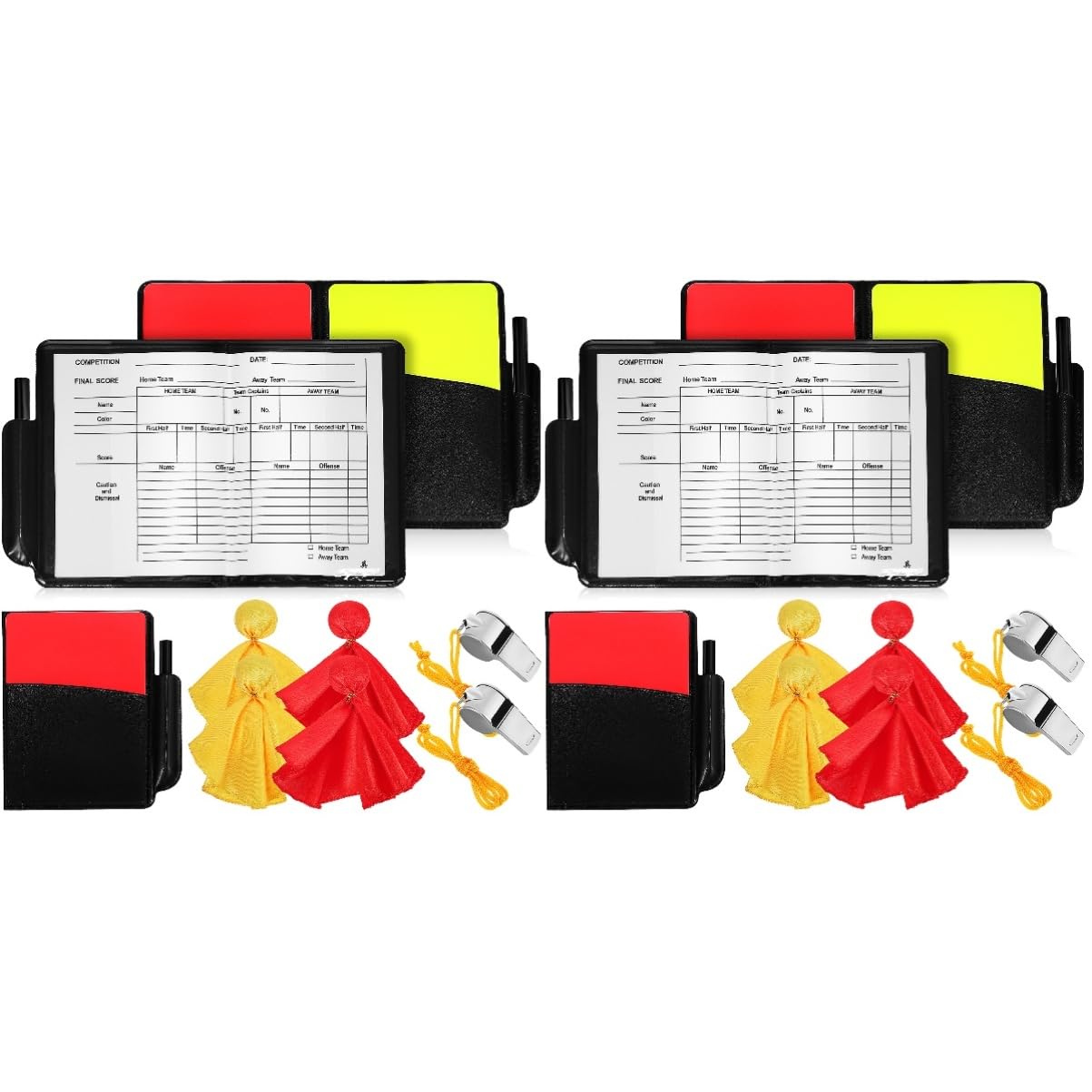 YARNOW 2 Set Oggetti di Scena Dell'arbitro Elettrico Uomini in Costume da Arbitro Fischio per La Pratica del Tennis Fischietti con Cordino Fischietti di Cervo per Veicoli Gioco Poliestere