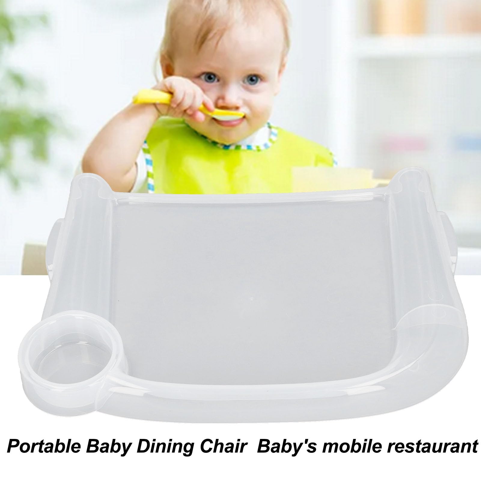 Baby Dining Tray Clip On, Fast Table Chair Tray Hook On for Toddler Highchair with Spill Collector for Home - Image 4
