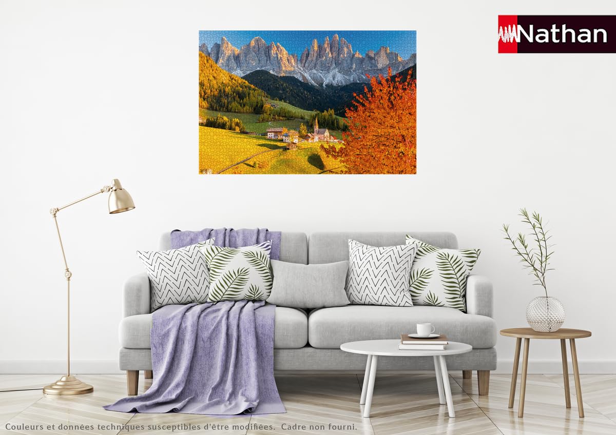 Nathan - Puzzle 3000 pièces - Le Village de Santa Magdalena Loïc Lagarde - Adultes et Enfants dès 14 Ans - Puzzle de qualité supérieure - Encastrement Parfait - Collection Évasion - 12001871