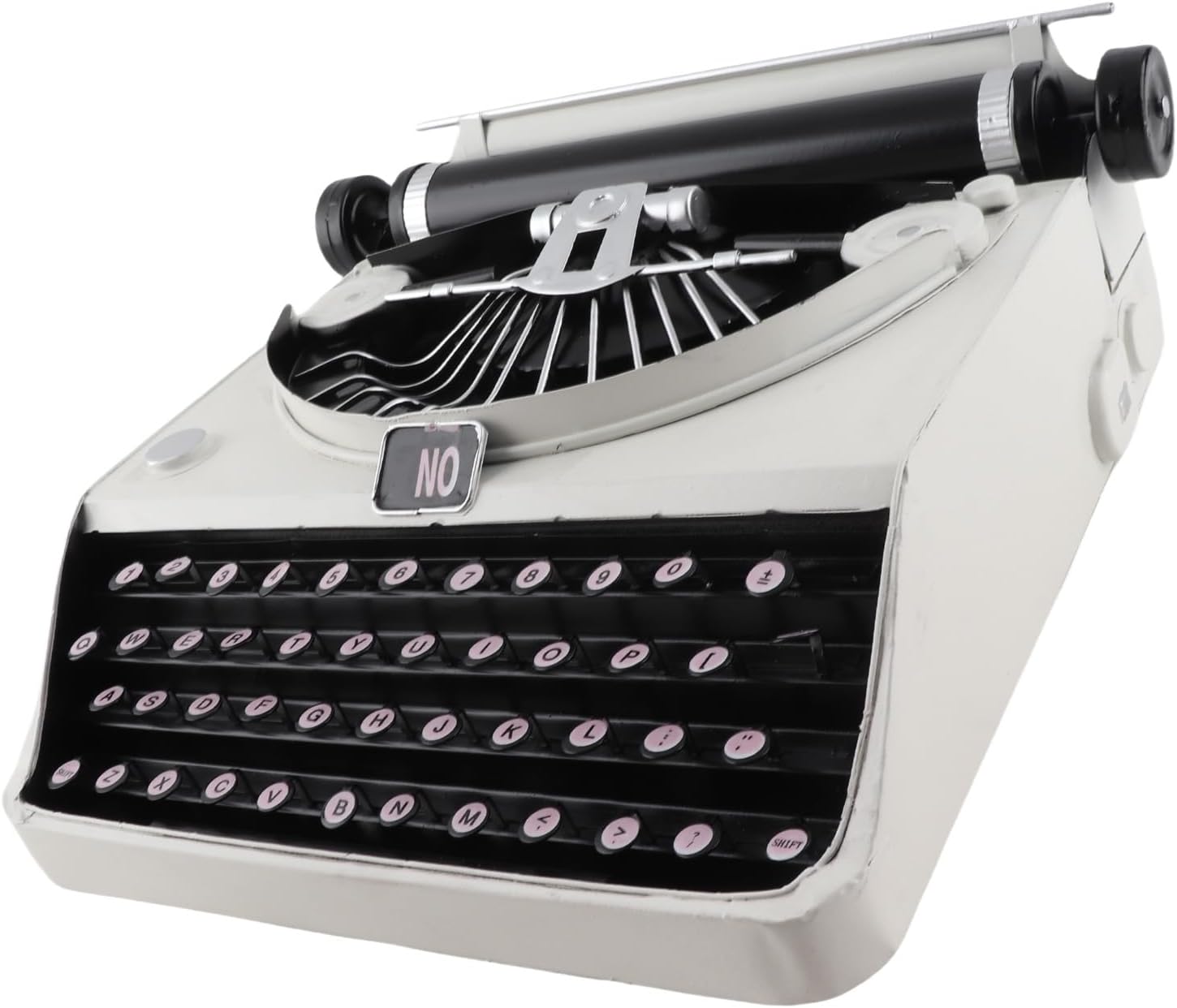 Old Fashioned Typewriter, Typewriter Old Fashioned Antique Typewriter Props Stress Relief Typewriter Ornament Desktop Decor Retro Vintage Typewriter Model for Studios Offices Decor