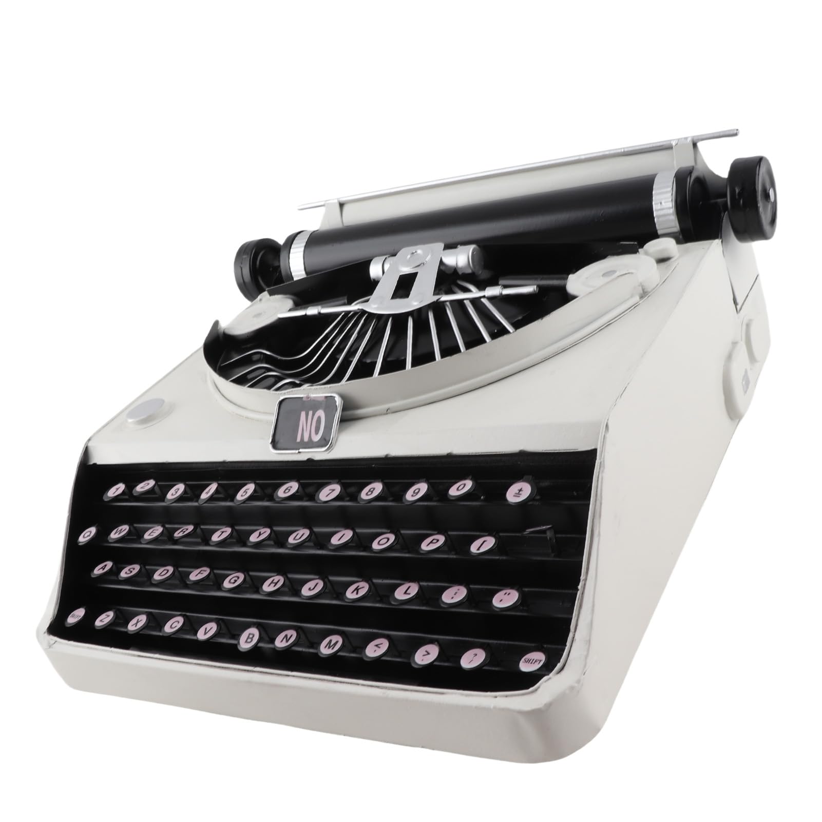 Fockety Macchina da Scrivere Vintage, Grigio, Ferro, Oggetti, Artigianato Vintage, Costruzione Manuale, Utilizzo di Ferro
