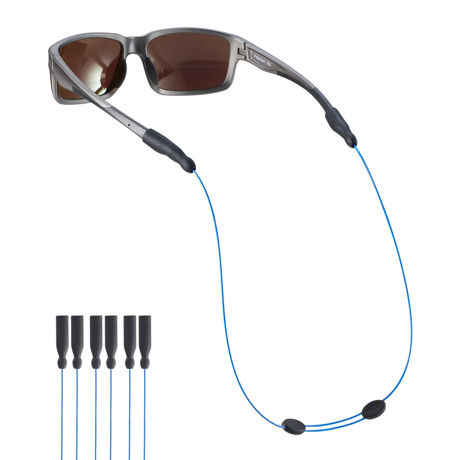 Omnful Sunglasses Strap -No Tail Adjustable Glasses & Eyeglasses Strap, Cable Straps, Eye Glasses Holders Around Neck, Lanyard for Men Women -Eyewear