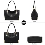 FOXLOVER Large Capacity Tote Designer Handbags for Women, Genuine Leather Ladies Top-handle Bags Fashion Shoulder Bags Purses