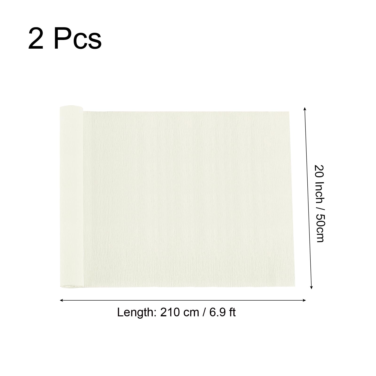 Rouleau Papier Crépon Rouge - 2,3m X 50cm Pour Décoration Fête