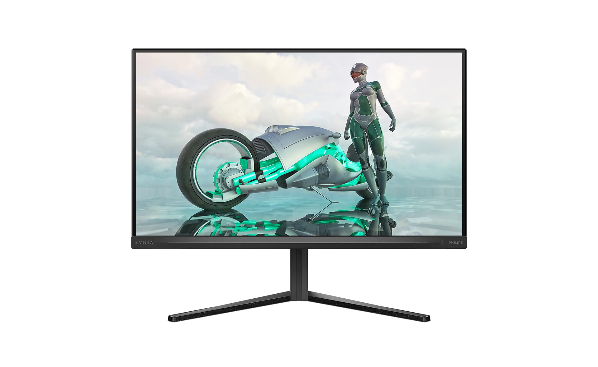 PHILIPS Evnia Gaming Monitor 27M2N3200AM 27 pollici 1920x1080, FHD, 180Hz, Fast IPS Panel, 1ms GtG, Speakers, Height Adjustment, (HDMI2x 2.0 DP 1x 1.4) HDR10, G-Sync Compatible, Grigio Scuro