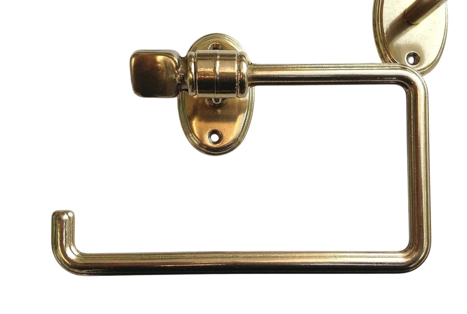 Antiek Messing Wandmontage Toiletrolhouder voor Badkamer of Keuken 18.5cm/7.28 Geborsteld Brons Afwerking