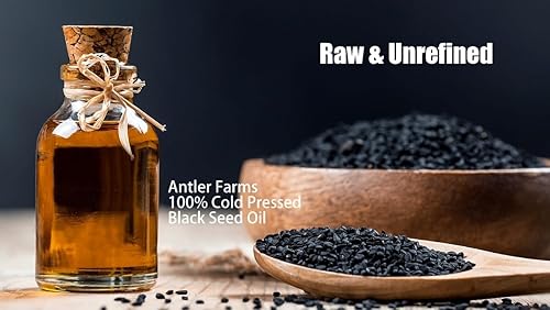 Miniatura 2 de Antler Farms - Cápsulas de cápsulas blandas de aceite de semilla negra -100% puro, virgen, prensado en frío 60 cápsulas blandas, 500 mg - 2%