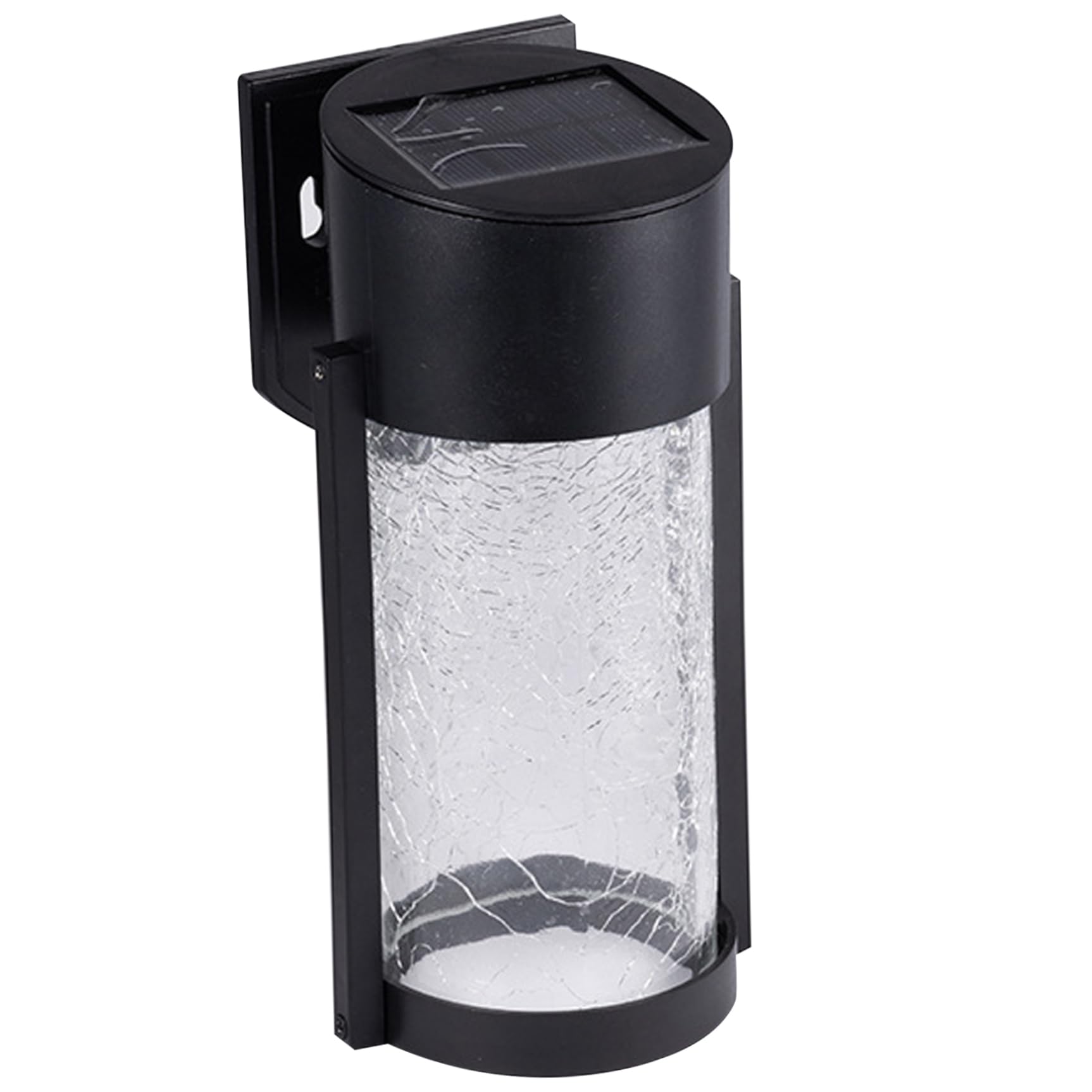 Applique extérieure solaire en verre craquelé pour illuminer votre terrasse et jardin