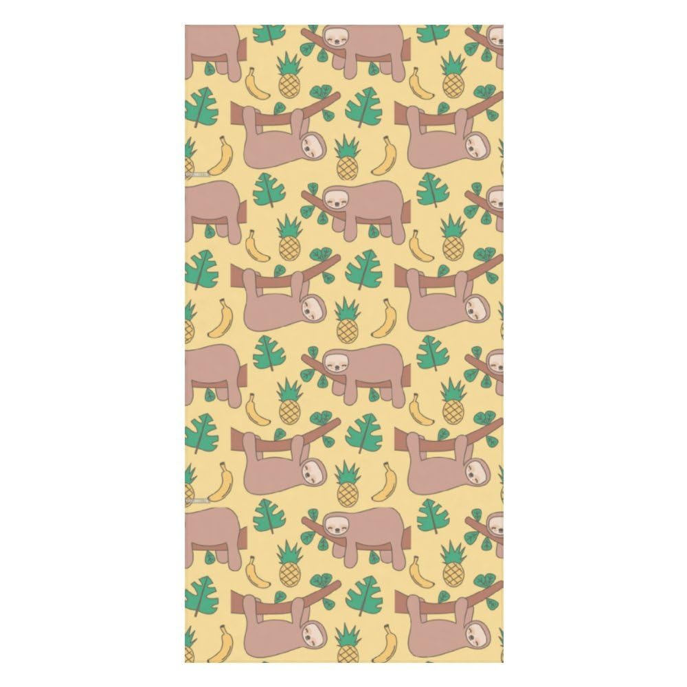 Serviette de plage paresseux 80x160 cm pour se détendre au soleil