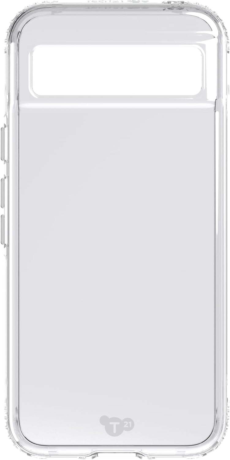 Tech21 EvoClear Case for Google Pixel 8a - Protective Transparent Phone Case - Clear