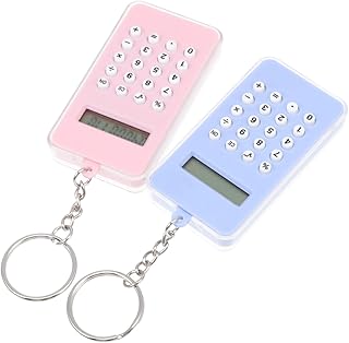 Parliky 2Pcs Calculadora Calculadora De Bolso Mini Sacos De Doces Micro Chaveiro Pendente Pequena Calculadora De Bolso Bolsa De Mão Chaveiro Calculadora Chaveiro Calculadora Pingente