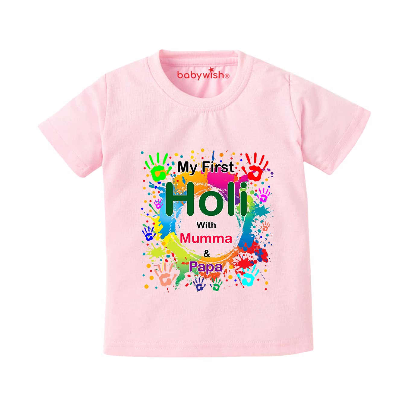 T Shirt Holi Special Dress For Baby Girl First Holi Baby Girl Outfit