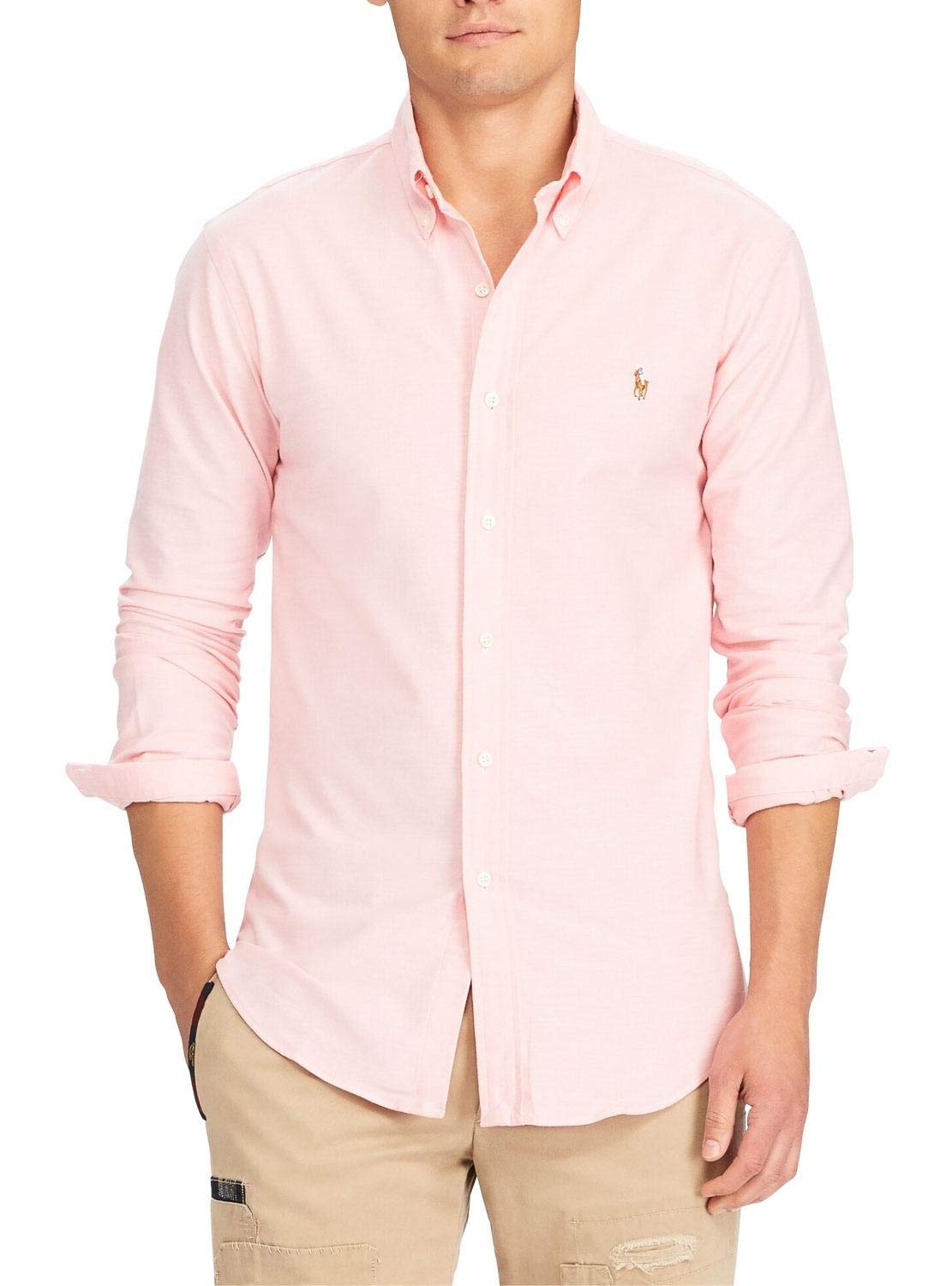 Polo Ralph Lauren Slim Ft BD Ppc BSR Pink Camisa Casual para Hombre