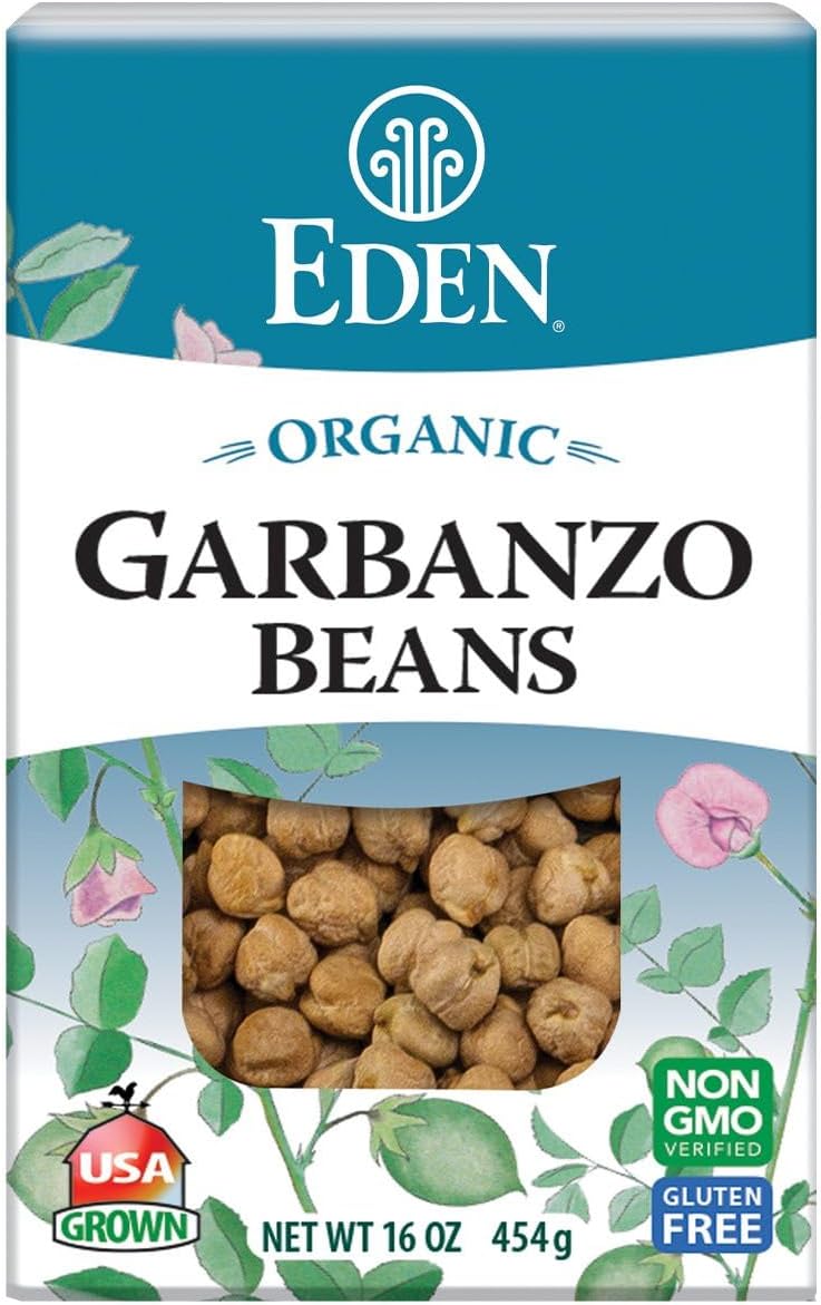 Eden Foods Organic Dry Garbanzo Beans, Vegan, 16 Ounces (Pack Of 12)