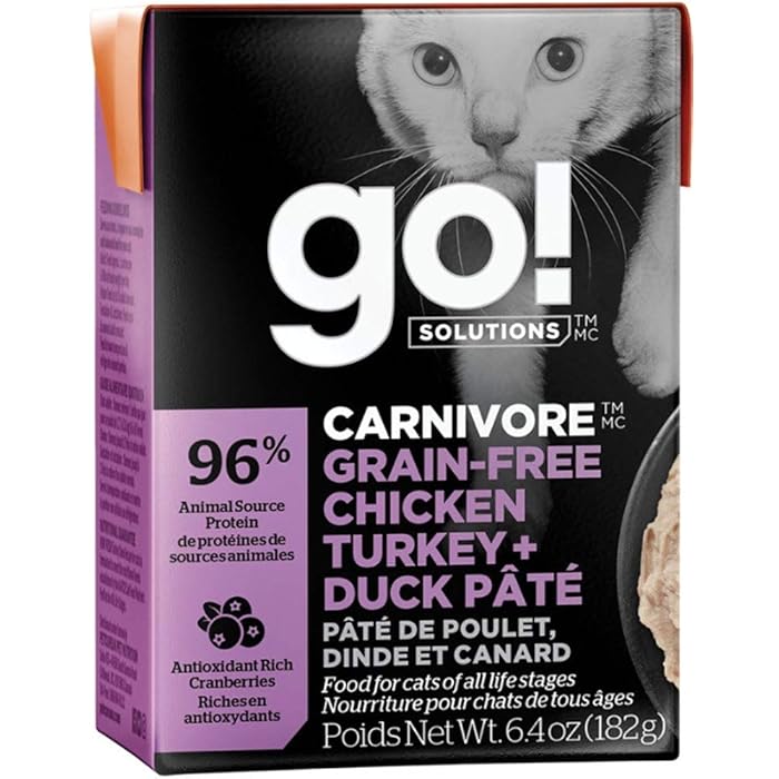 Buy GO! SOLUTIONS Carnivore Grain Free Wet Cat Food 6.4 oz., 24 Ct