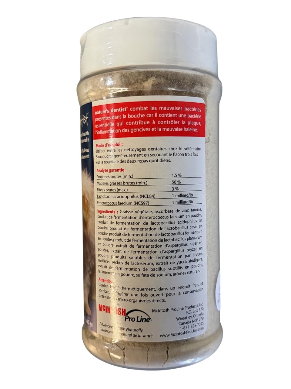 McIntosh Pro Line Nature's Dentist™ Dental Powder for Dogs & Cats