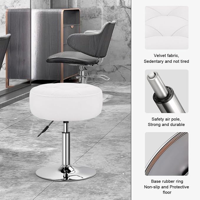 Silla de Oficina Giratoria Ajustable en Altura Sin Brazos Co miniatura 5