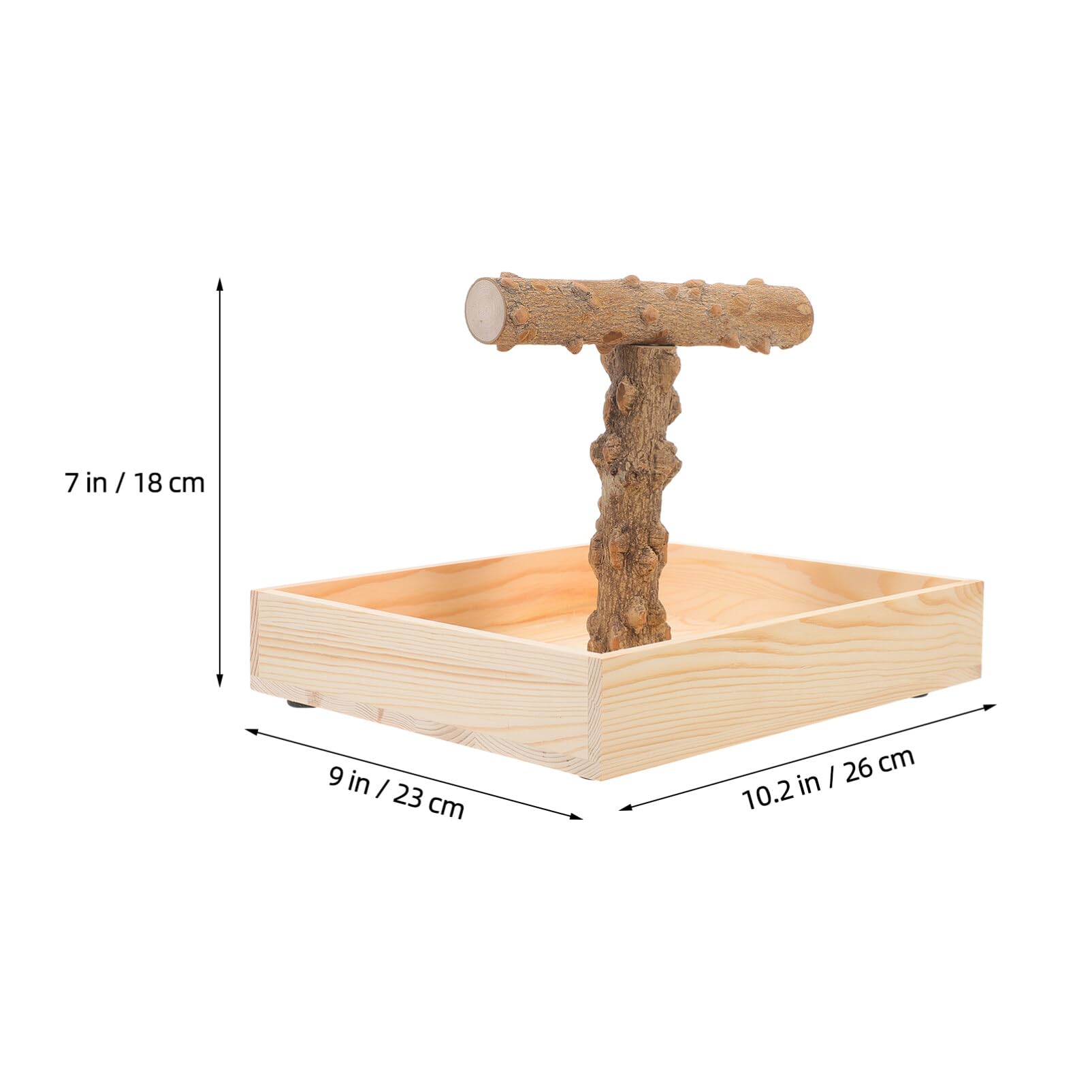 Toddmomy Perchoir pour Oiseaux Naturel Support pour Perroquets Et Oiseaux De Compagnie Accessoire De Et Entraînement