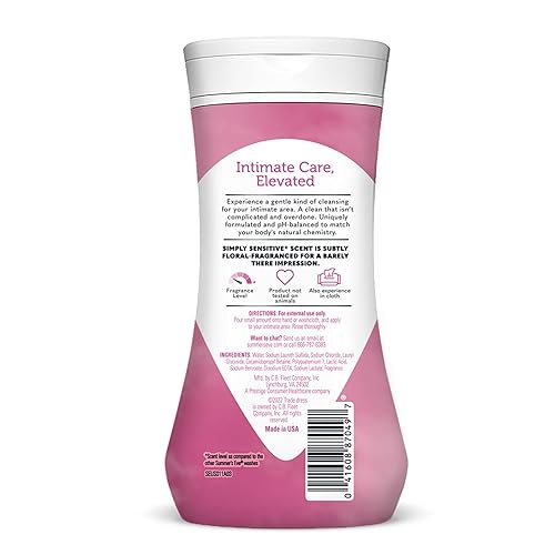 Miniatura 7 de Summers Eve Simply Sensitive Daily Gentle - Lavado femenino, elimina el olor, pH equilibrado, 9 onzas líquidas
