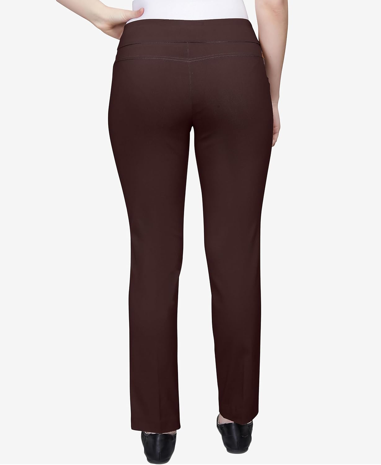Ruby Rd. Womens Ruby Rd. Womens Mid-Rise Pull-on Straight Solar Millennium Tech Pant - Image 7