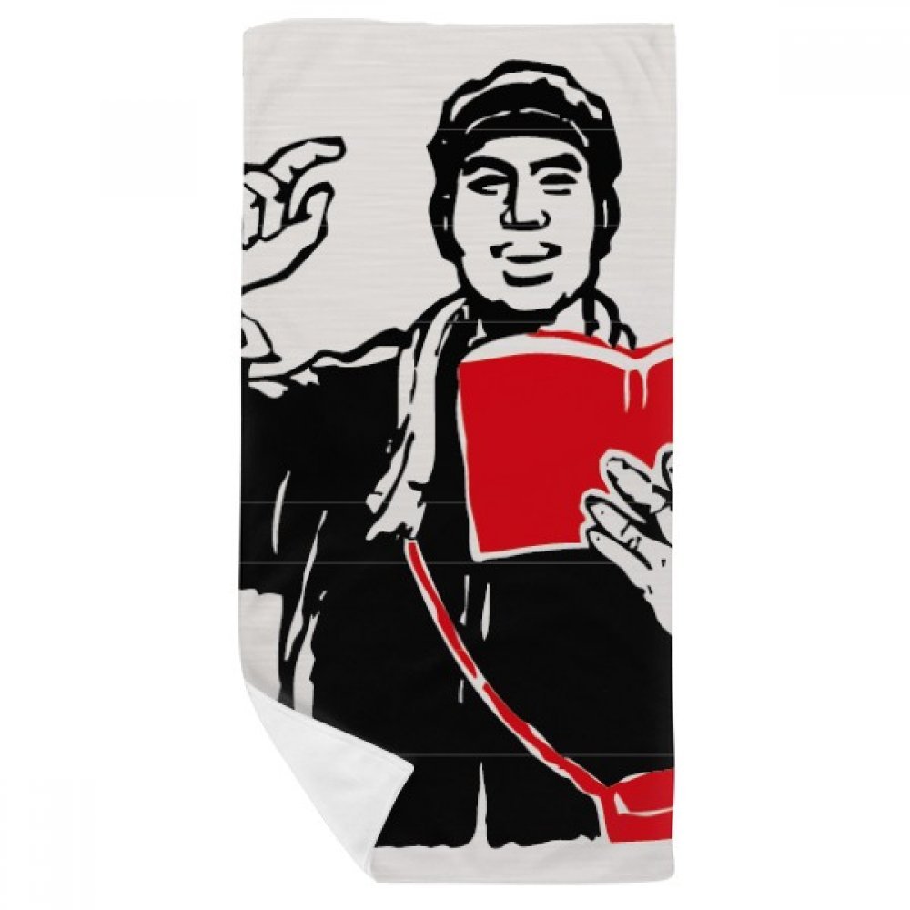 Serviette de bain douce Chine rouge DIYthinker gant de toilette de qualité