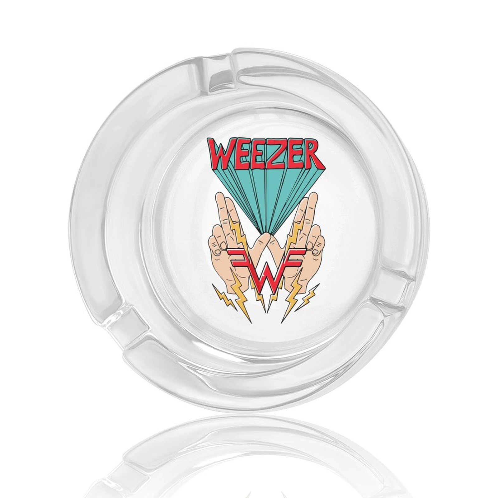 Amazon.co.jp: ガラス灰皿 ウィーザー バンド 灰皿 アッシュトレイ