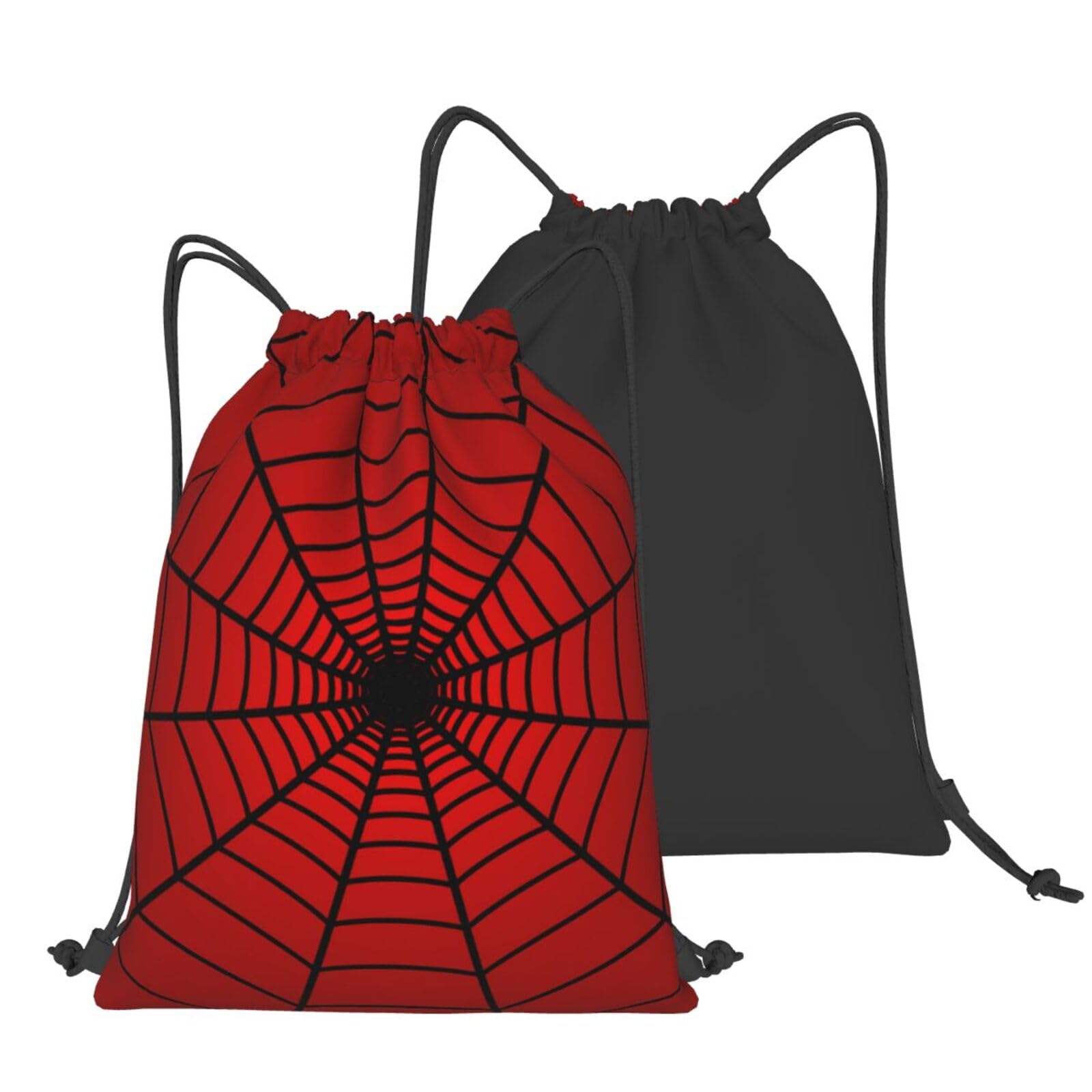 Lindas bolsas de cordón elegantes para mujeres y hombres, saco deportivo de gimnasio, mochila casual para yoga, viajes, compras, Red Spider Web, Mochilas Daypack 2