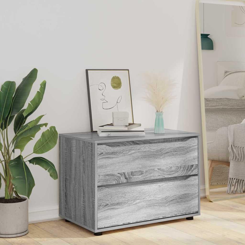 Armadio portaoggetti, grigio sonoma, 80 x 48 x 57 cm