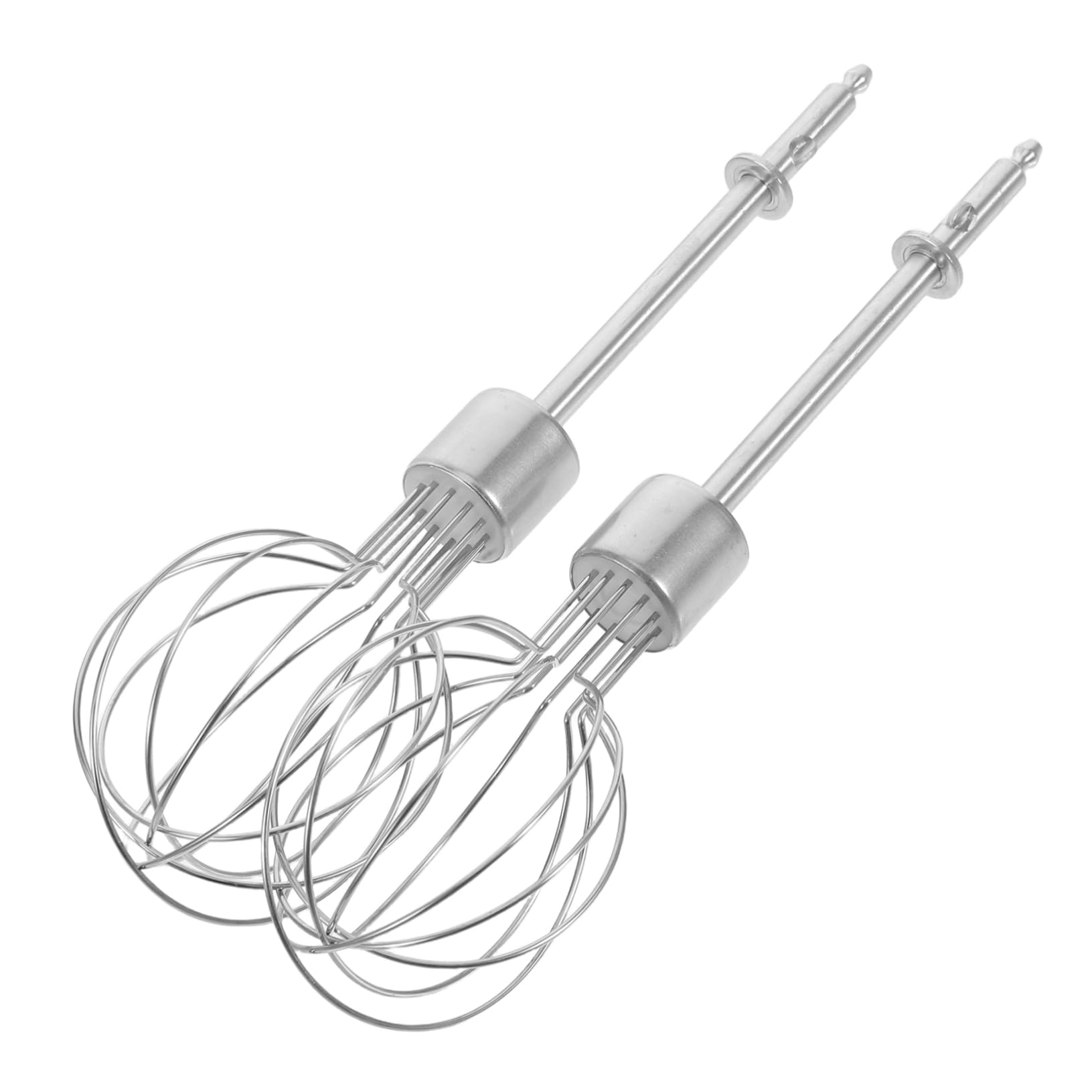 Unomor Manual Egg Beater Accessories 2 Stainless Steel Beating Wands for Hand Mixers for Cream and Egg Whipping Compact Design