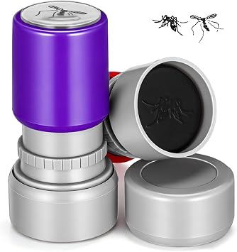 BESPORTBLE 2pcs Self-Inking Fake Mosquito Stamp Realistic Simulation Prank for Friends and Family Interactive Trick Prop for Fool S Day Birthday Holiday Fun