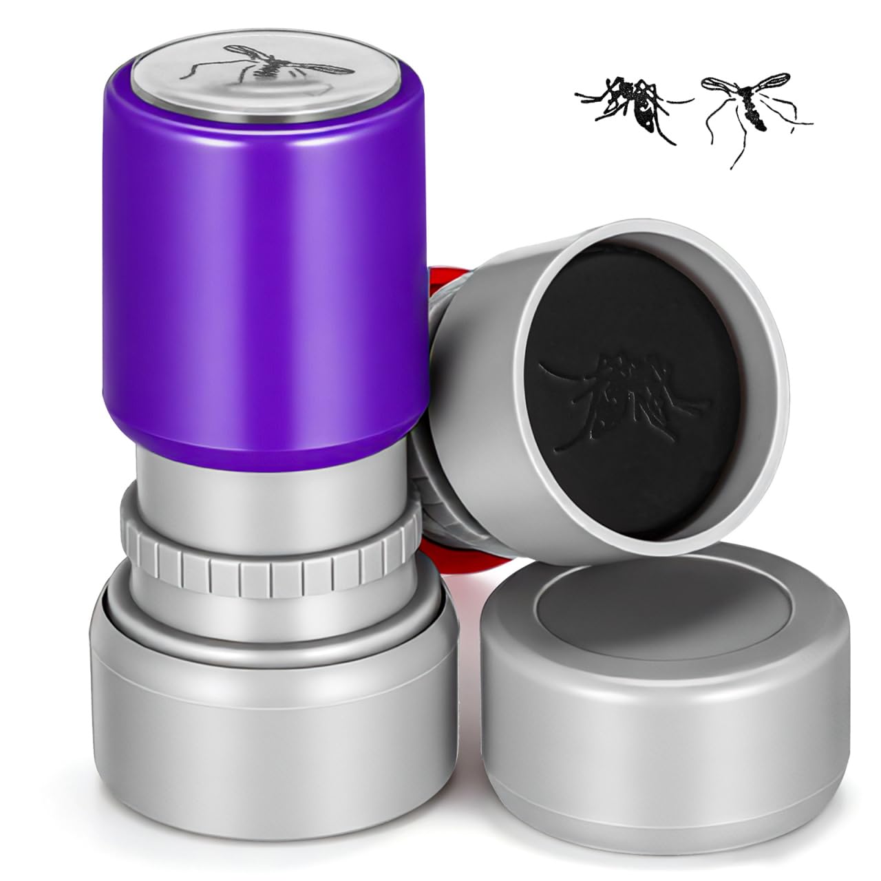 jojofuny 2Pcs Self Inking Mosquito Stamps for Pranks and Party Props